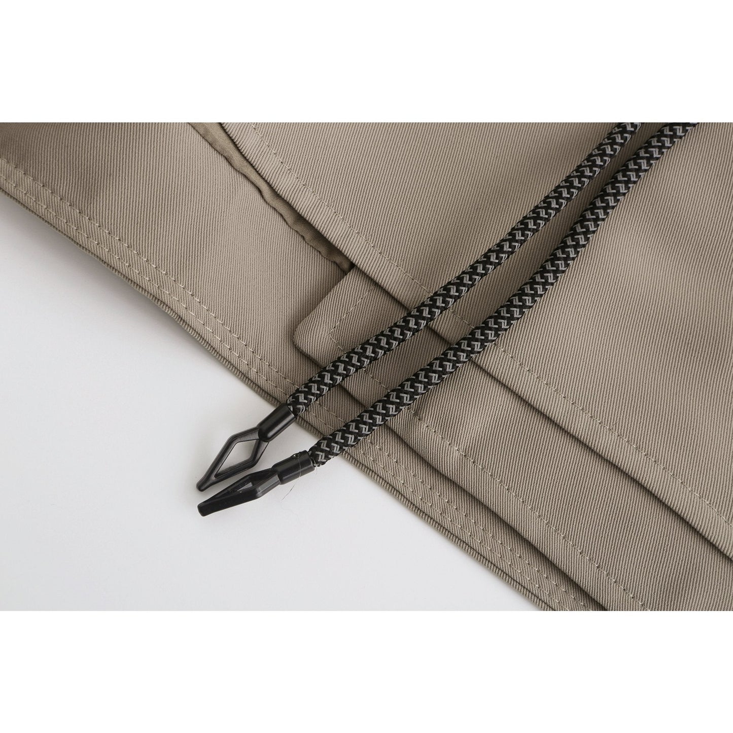 Women Tent-Inspired Shorts With 3M Reflective Rope Laces - Beige
