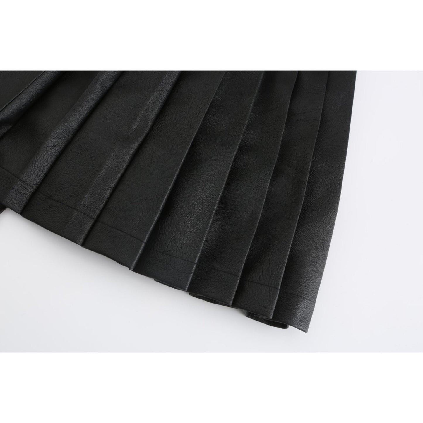 Women Pleated Skirt Shorts - Black