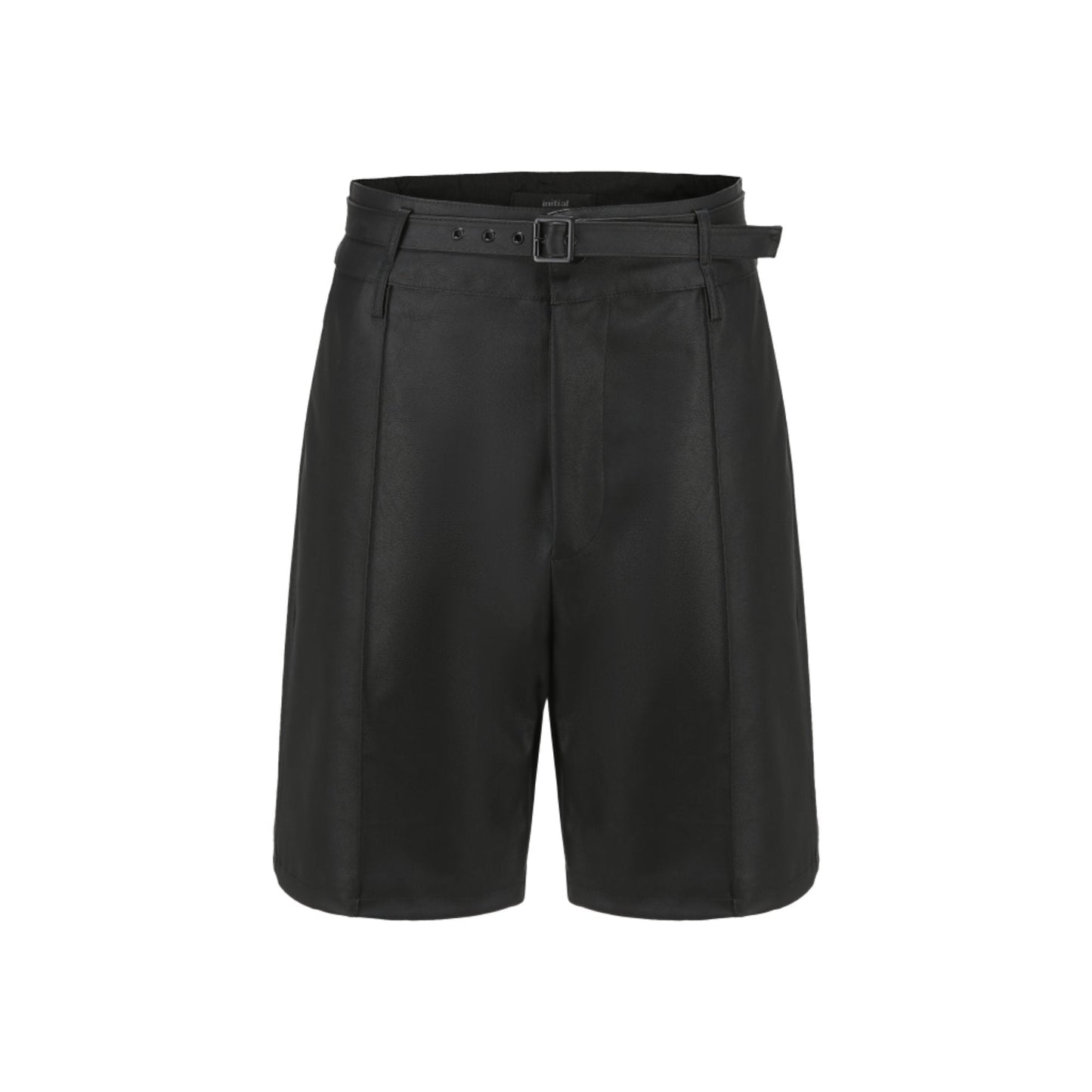 Women Faux Leather Shorts - Black