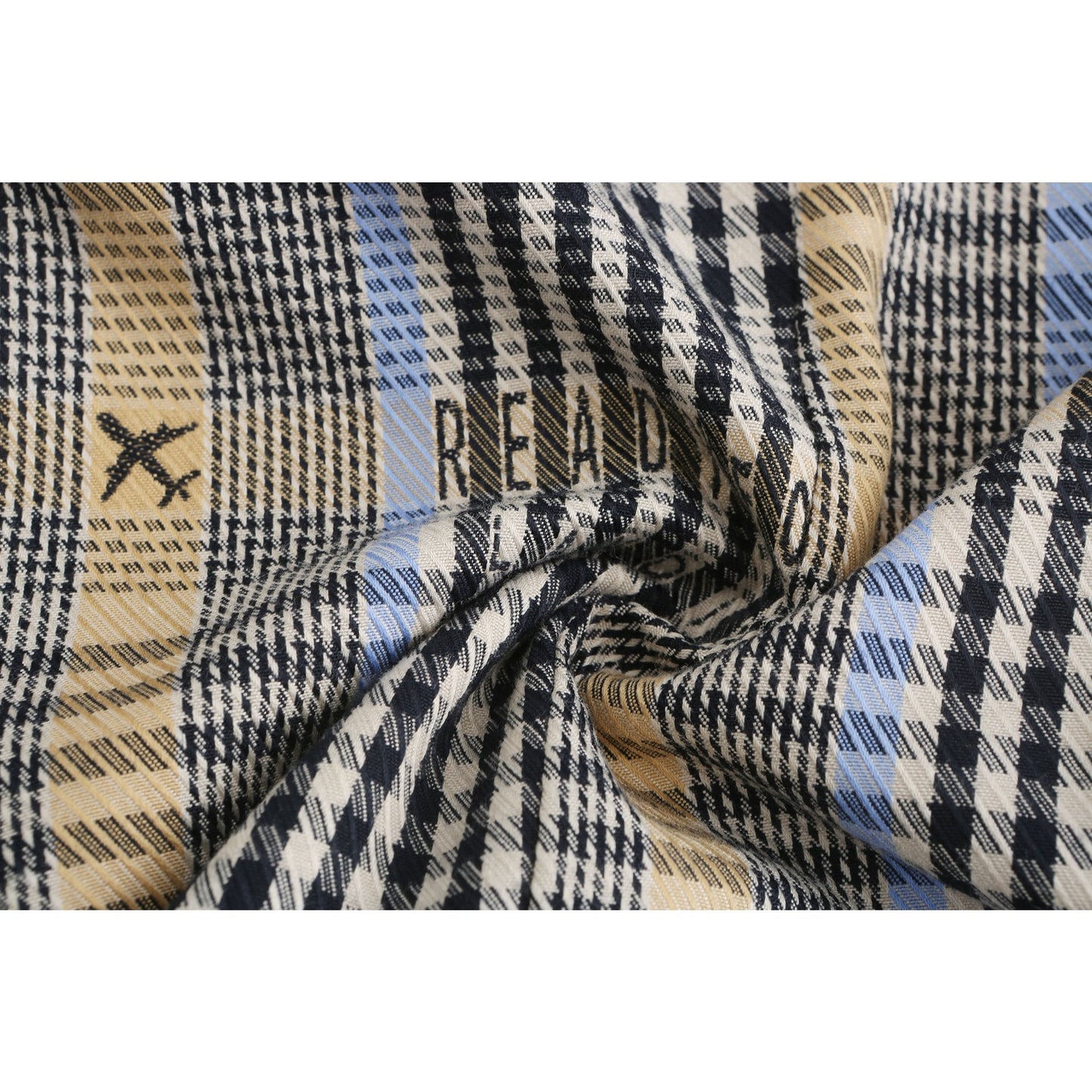 Women Wordings Jacquard Checkers Pants - Checkered