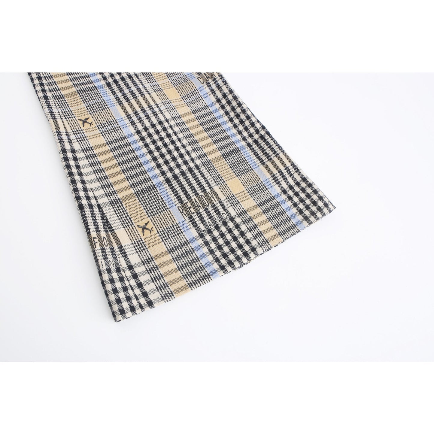 Women Wordings Jacquard Checkers Pants - Checkered