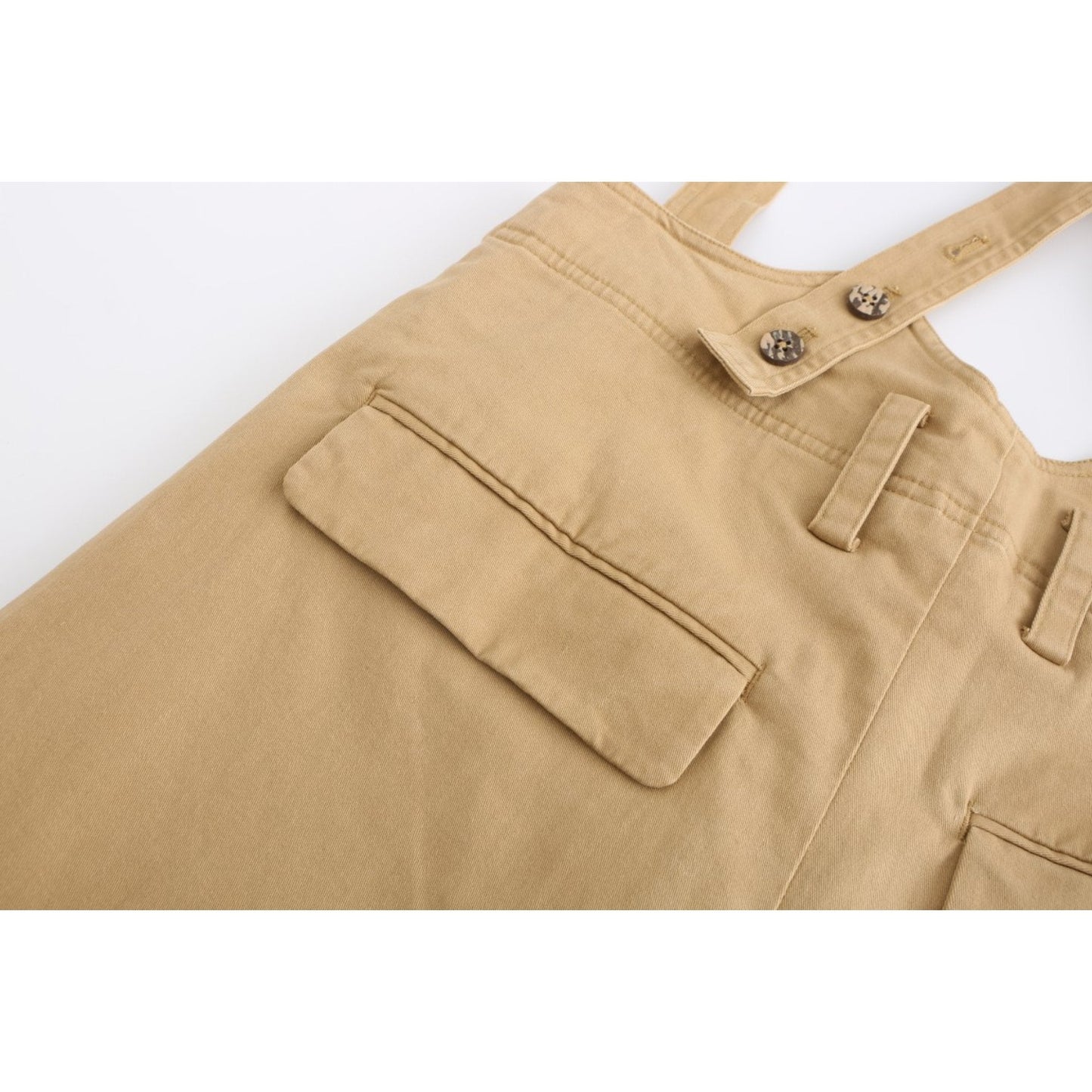 Women Full Length Pants with Slings - Khaki