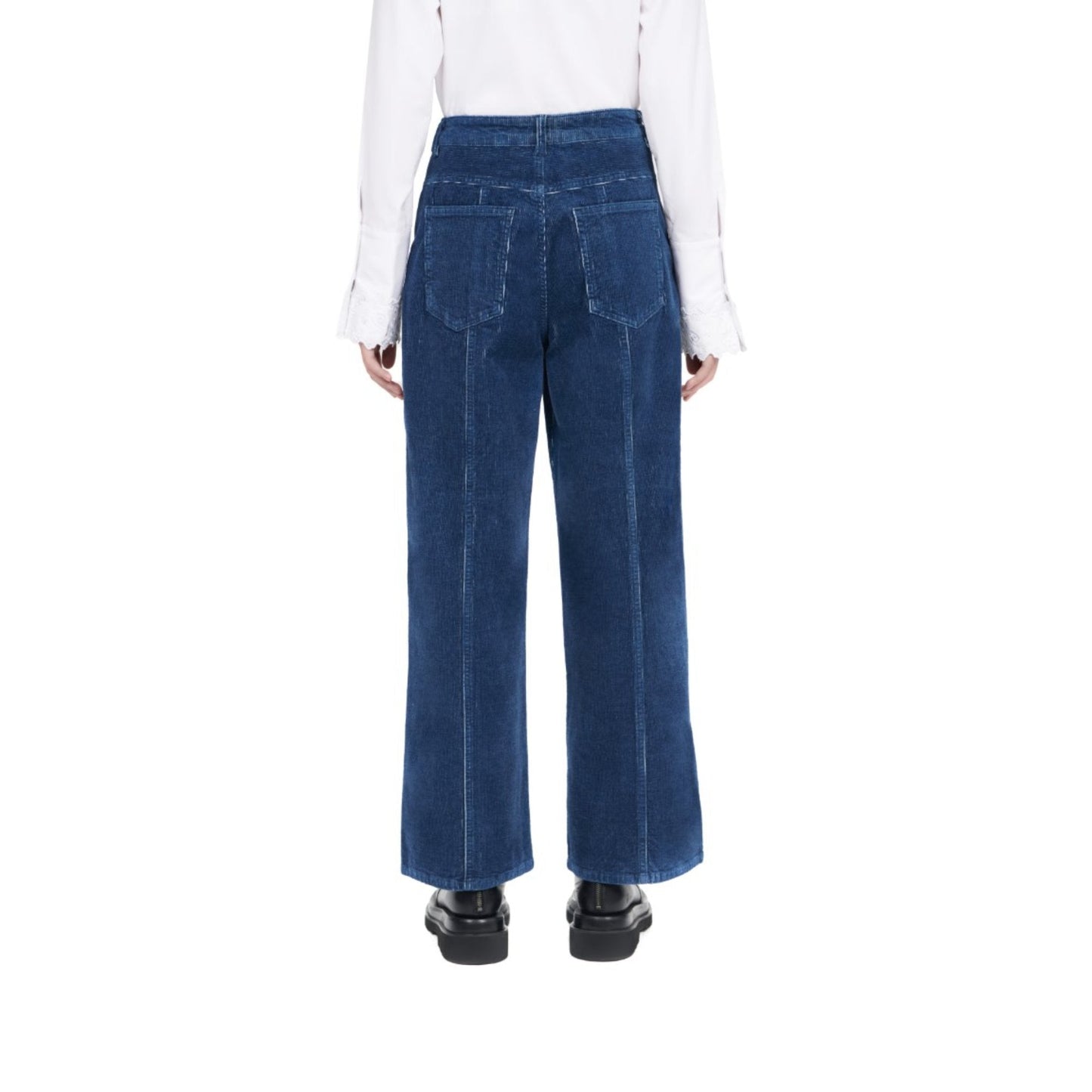 Women Corduroy Ball Pants - Navy