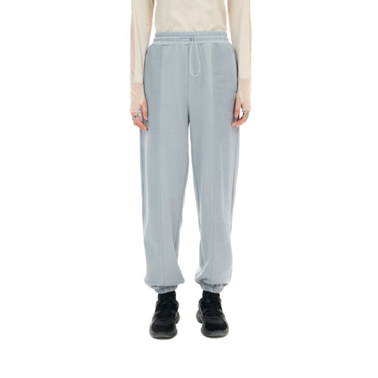 Women Knitted Sweatpants - Light Blue