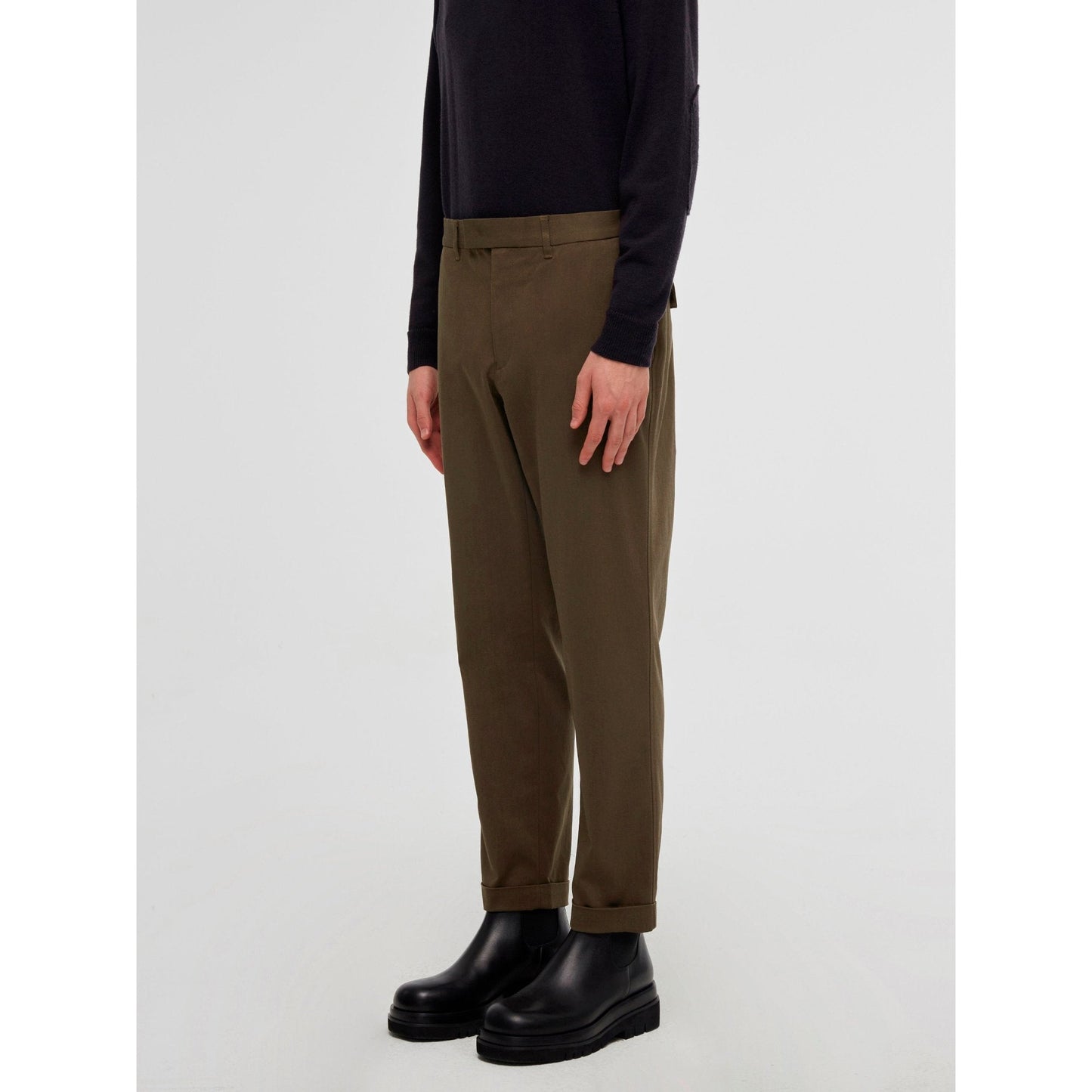 Men P-03 Tapered Essential Trousers - Brown