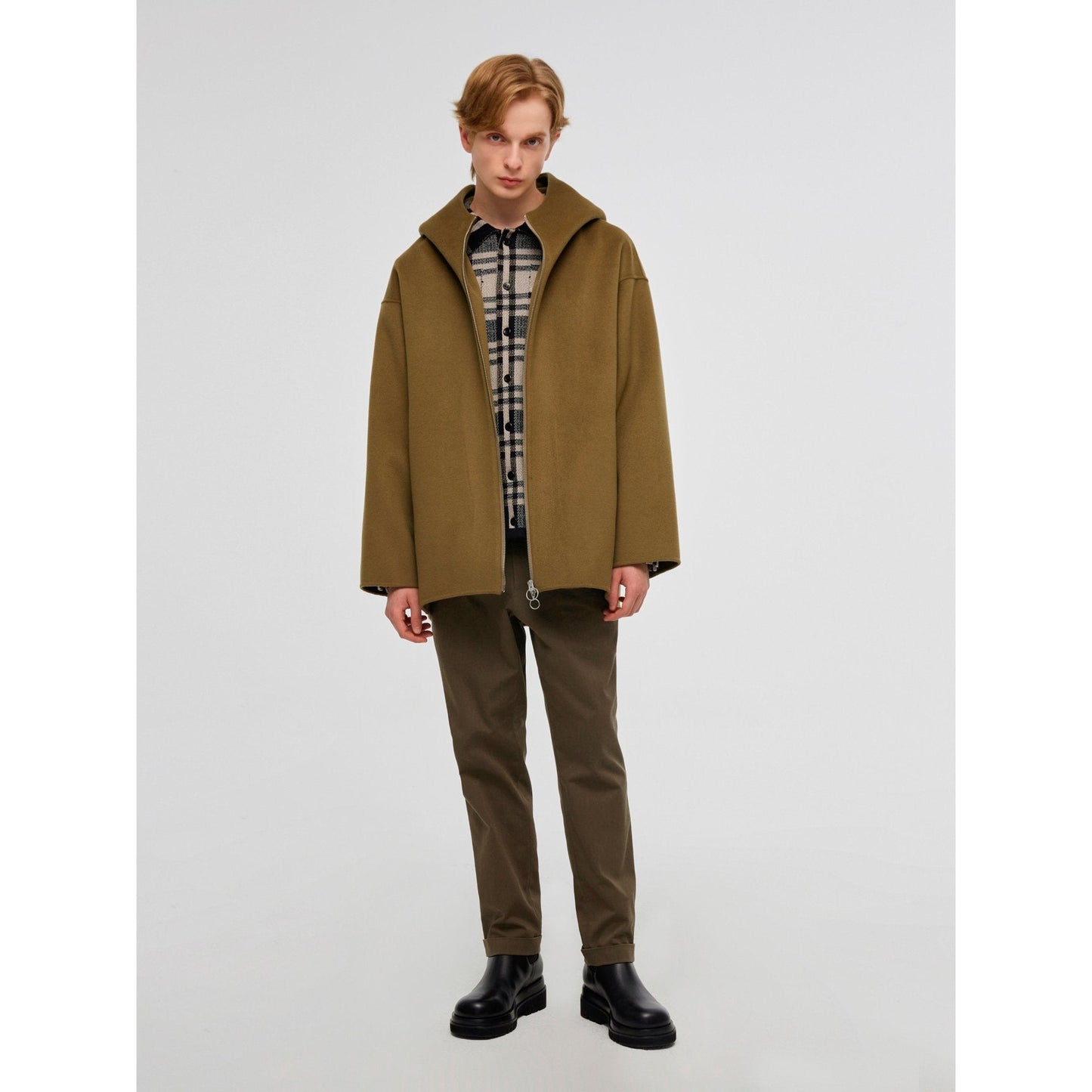 Men P-03 Tapered Essential Trousers - Brown