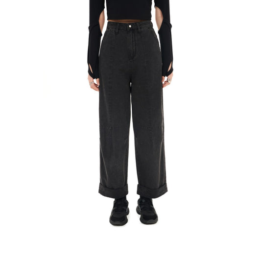 Women Stone Wash Jeans - Charcoal