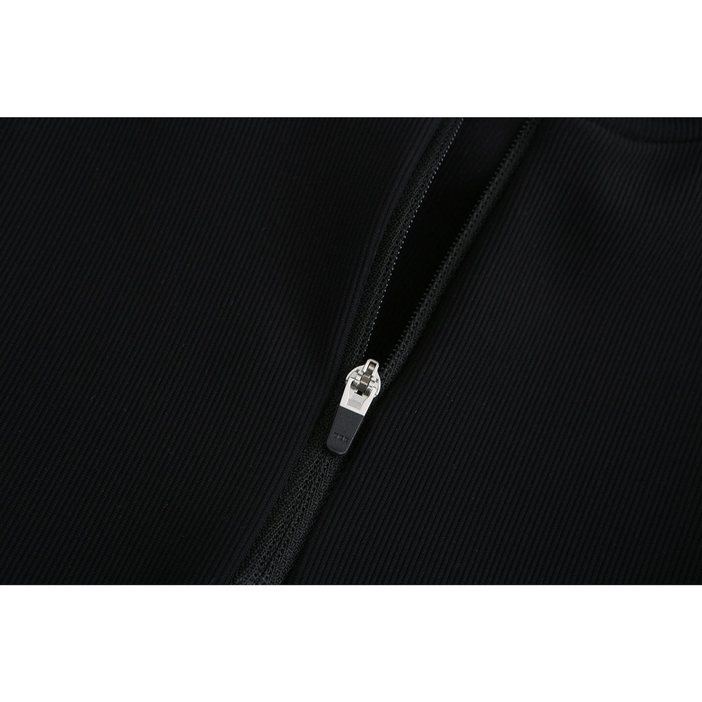 Women Top with Detachable Gloves - Black