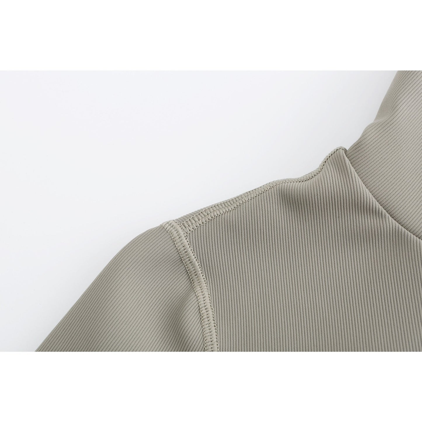 Women Top with Detachable Gloves - Grey
