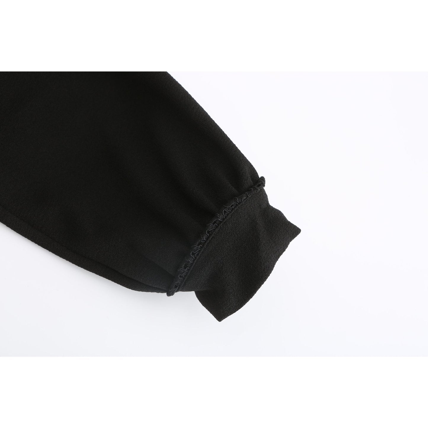 Women Lace patched Top - Black