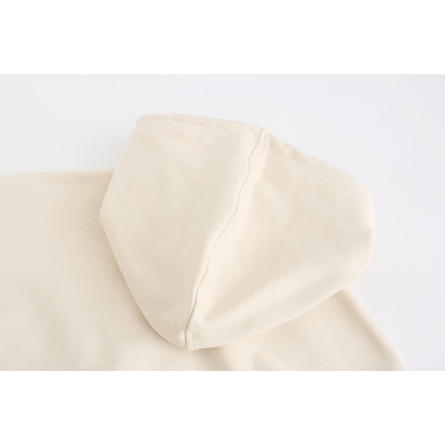 Women Retro Graphic Patched Oversize Hoodie - Ivory