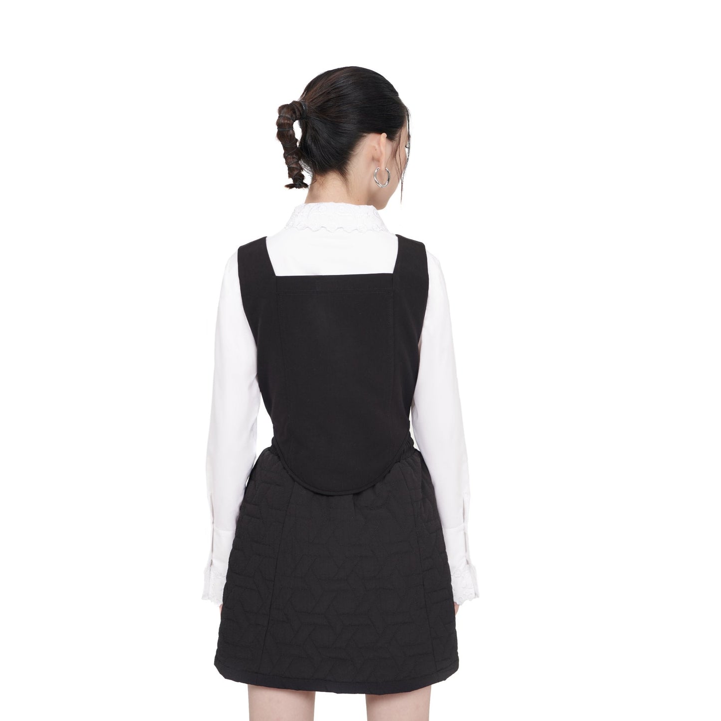 Women Bone Corset - Black