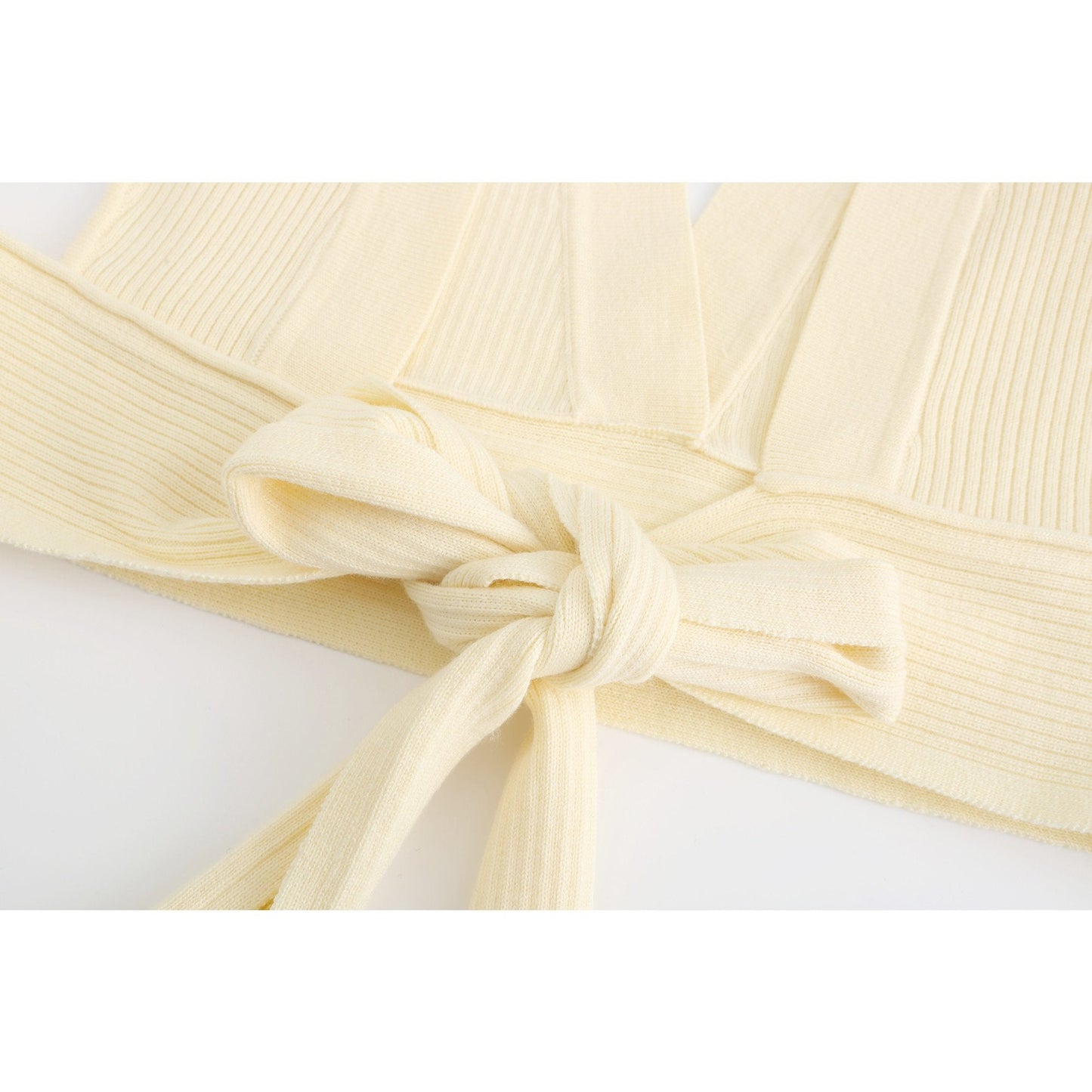 Women Essential Knit Vest - Light Yellow