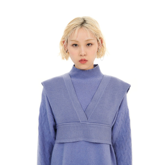 Women Essential Knit Vest - Purple