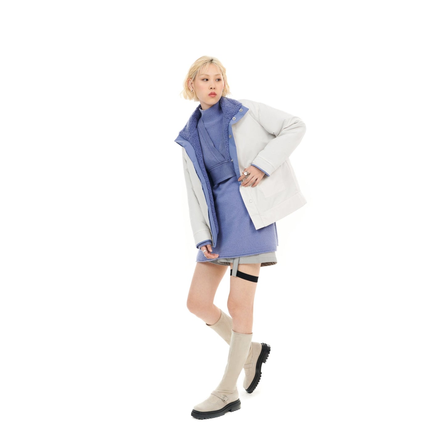 Women Essential Knit Vest - Purple