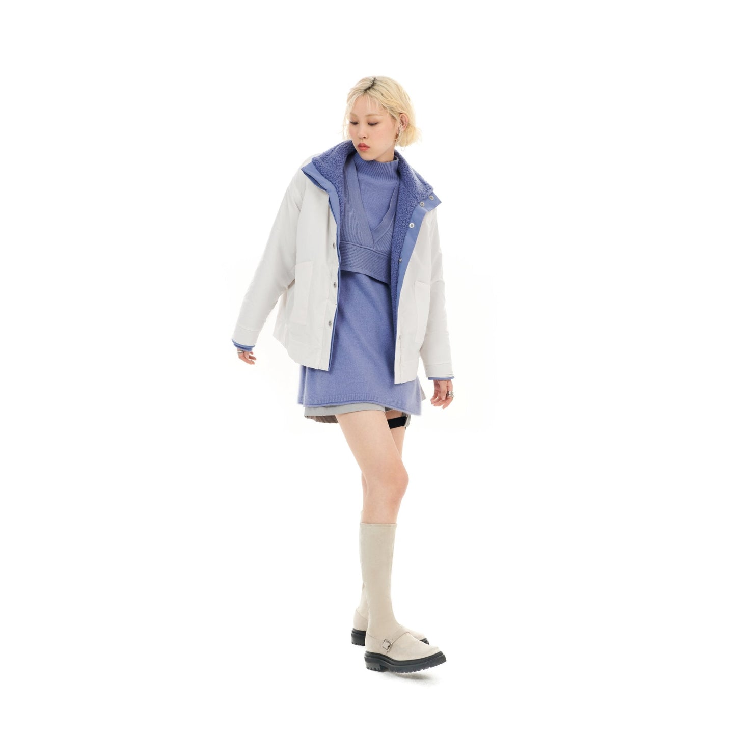 Women Essential Knit Vest - Purple