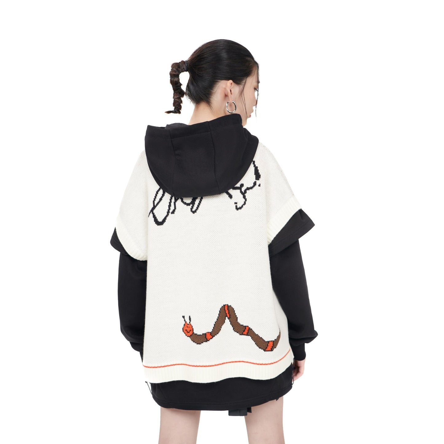 Women Cheers Sweater Vest - Ivory