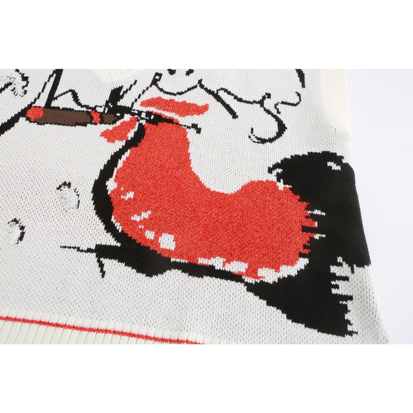 Women Cheers Sweater Vest - Ivory