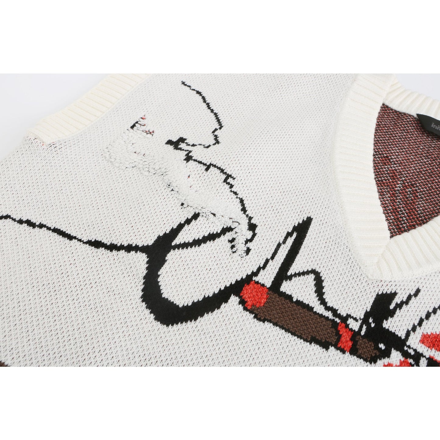 Women Cheers Sweater Vest - Ivory