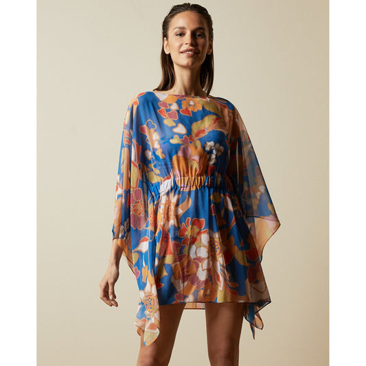 Women Roslina-Pinata Square Cover Up - Bright-Blue