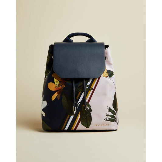 Women Taitumm-Savanna Nylon Drawstring Backpack - Dark-Blue
