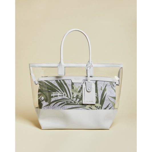 Women Dalass-Highland Transparent Shopper - White
