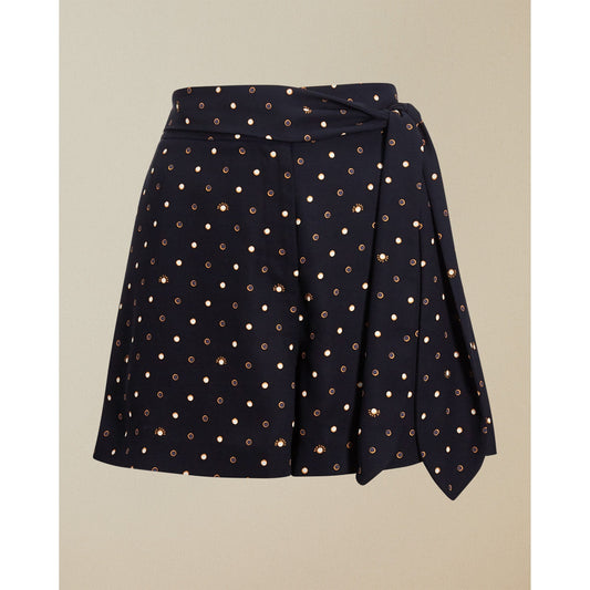 Women Valdis-Printed Spot Short - Navy