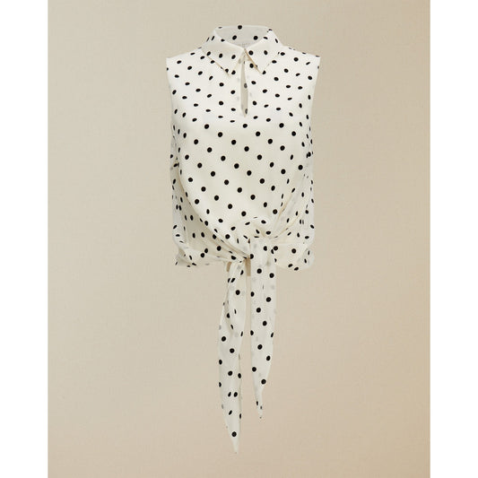 Women Caii-Tie Waisted Shirt - Ivory