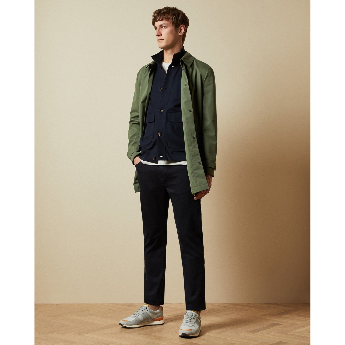 Men Expreso-Jersey Funnel Neck Layering - Dark-Navy