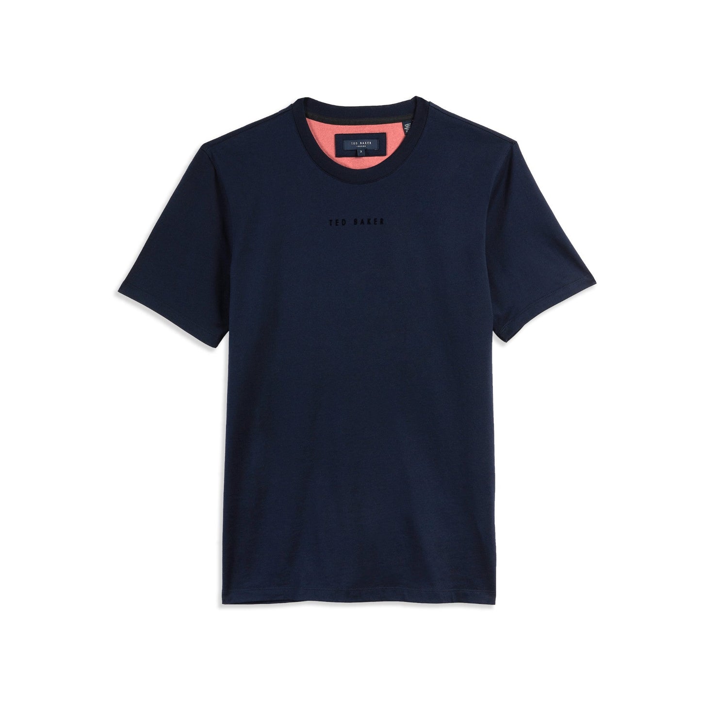 男士 Ocra-Ss 刺繡標誌 T 卹 - 海軍藍
