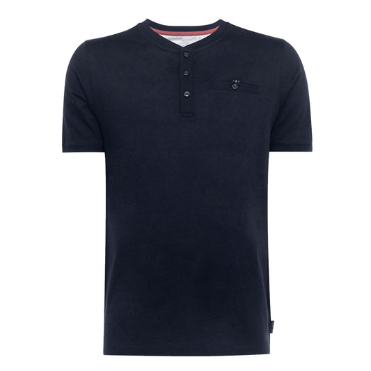 Men Sirma-Ss Henley T-Shirt - Dark-Navy