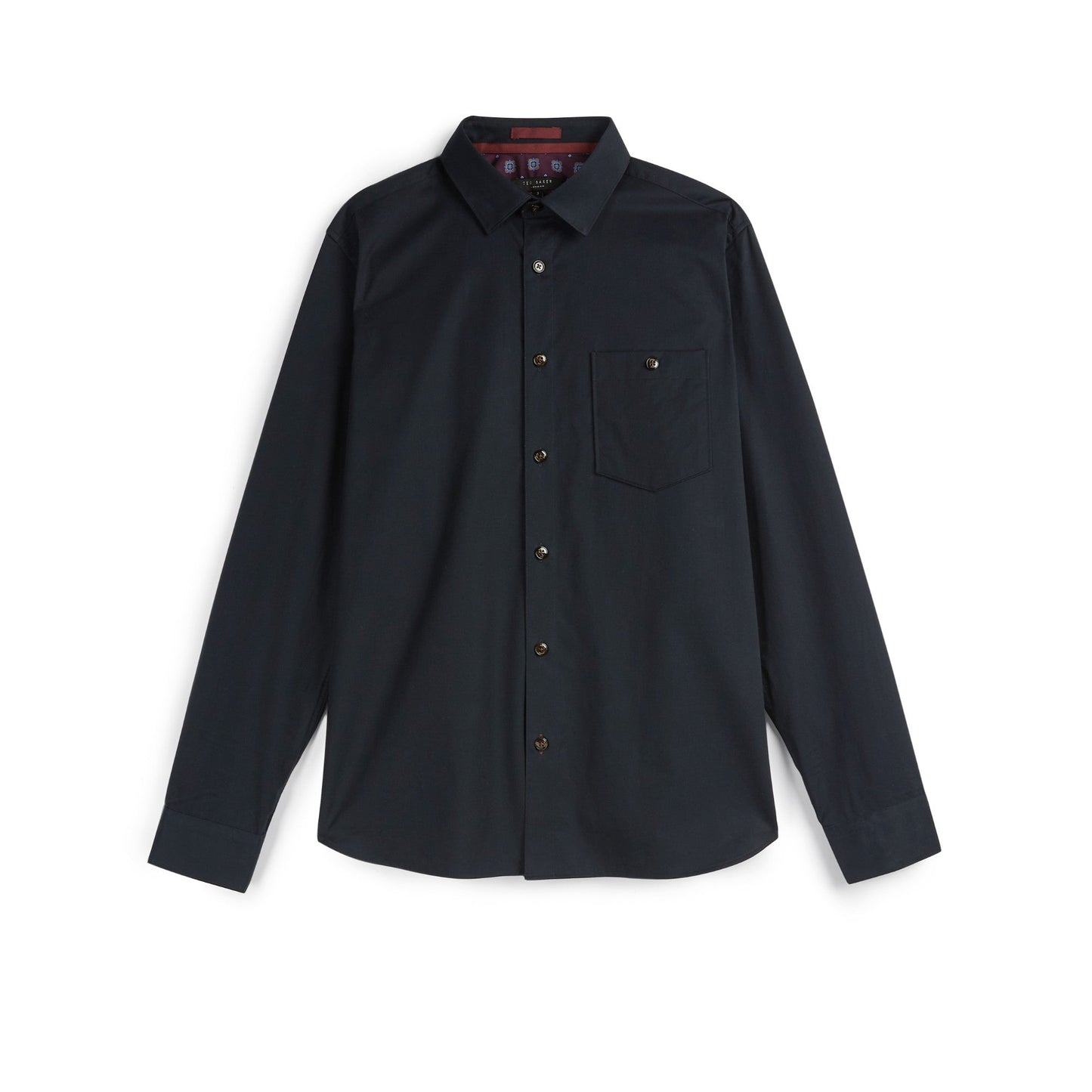 男士 Esskin-Ls Workwear 純色襯衫 - 海軍藍