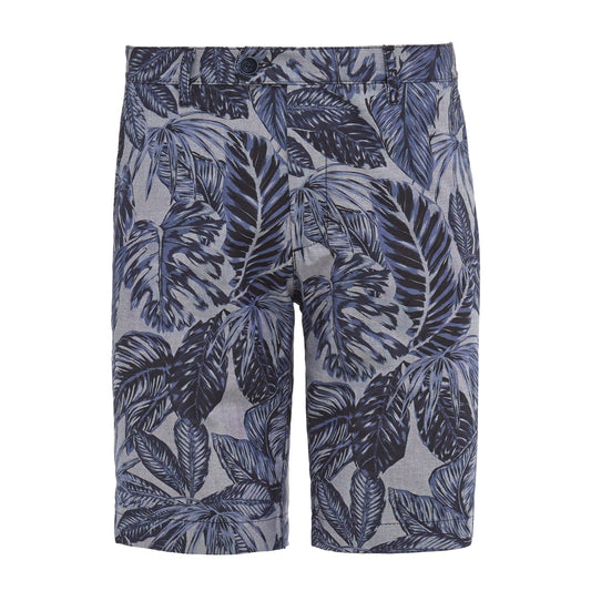 Men Gelatoo-Bold Leaf Print Short - Blue