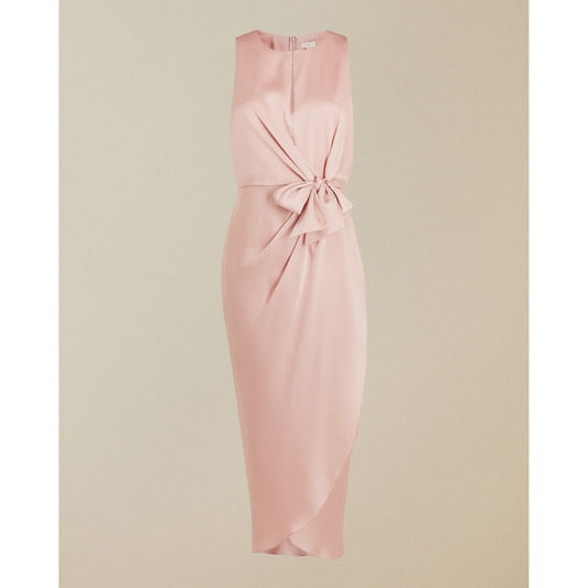 Women Pohshan-Keyhole Detail Midi Dress - Light-Pink