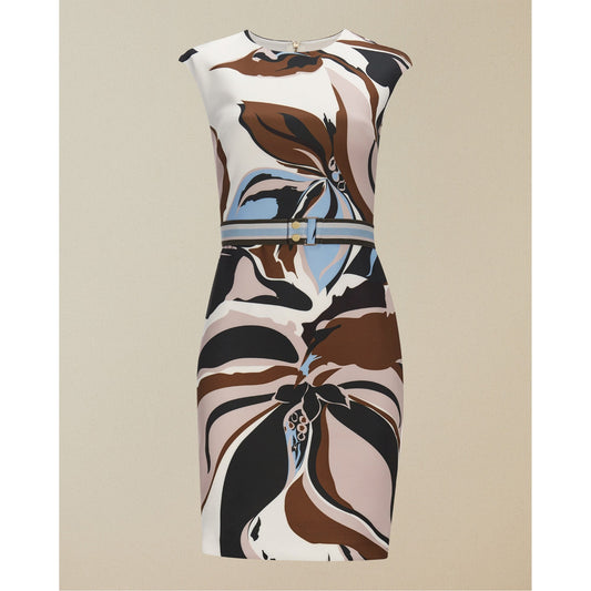 Women Liziiey-Masquerade Printed Bodycon Dress - Ivory
