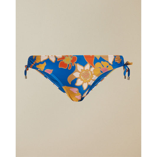 Women Adelya-Pinata Ruched Side Bikini Pant - Bright-Blue