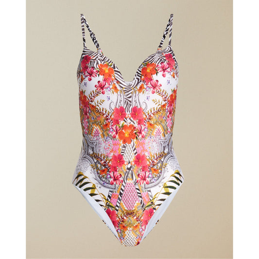 Women Ollimpi-Samba Plunge Sweetheart Neckline Swimsuit - Ivory