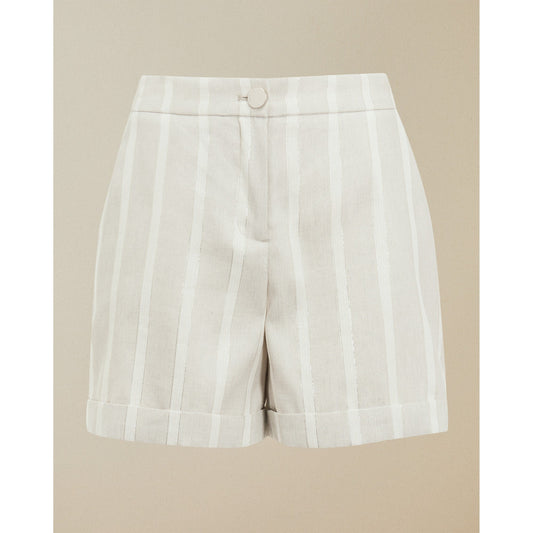 Women Samikat-Linen Short - Ivory