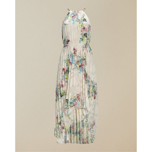 Women Threlin-Pergola Pleated Halterneck Dress - Ivory