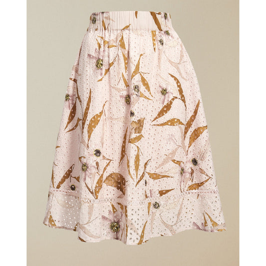 Women Jariita-Cabana Broderie Full Skirt - Light-Pink