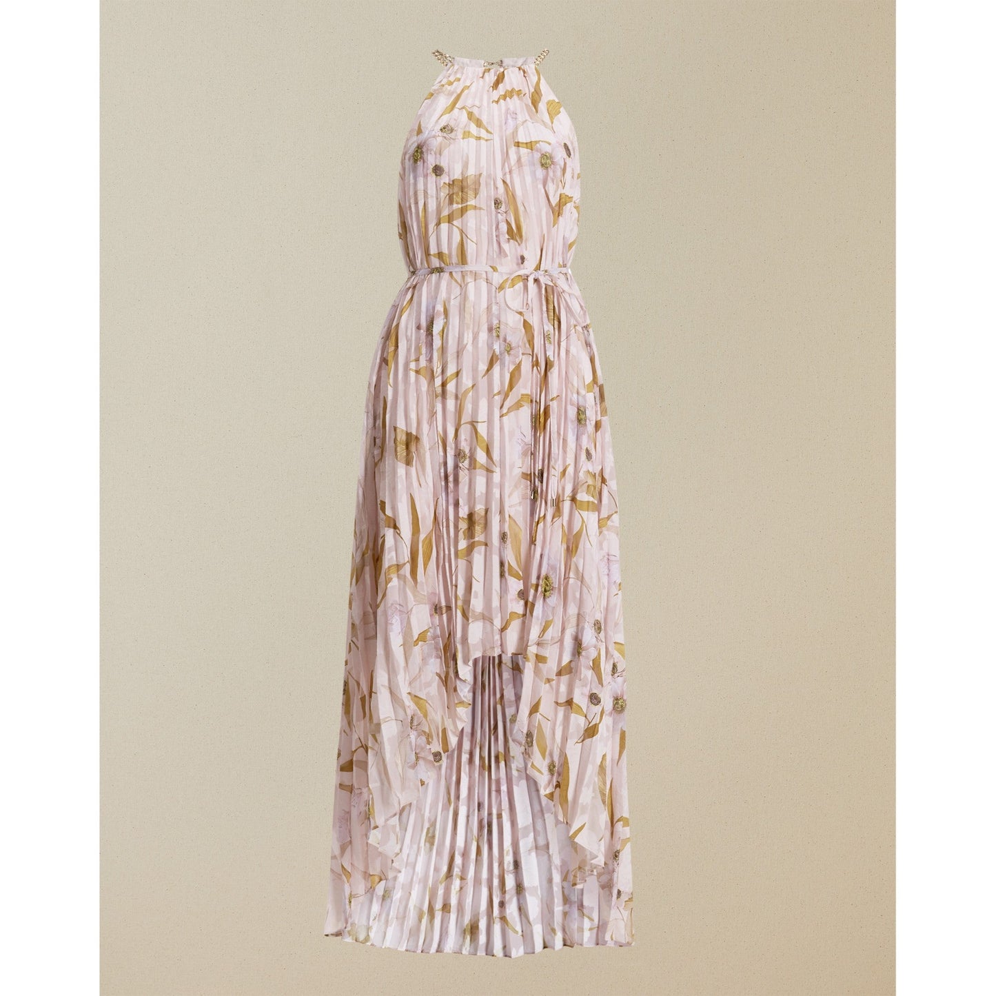 Women Dixxie-Cabana Sleeveless Pleated Maxi Dress - Light-Pink