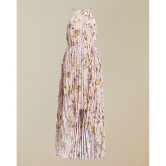 Women Dixxie-Cabana Sleeveless Pleated Maxi Dress - Light-Pink
