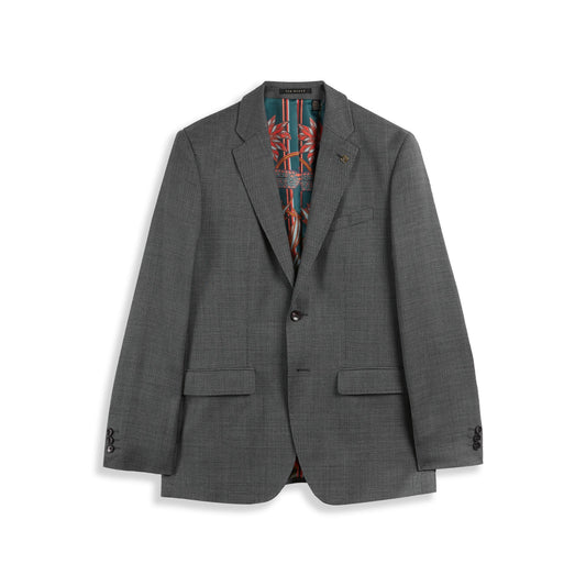 Men Regdebj-Modern Fit Debonair Birdseye Suit Jacket - Grey