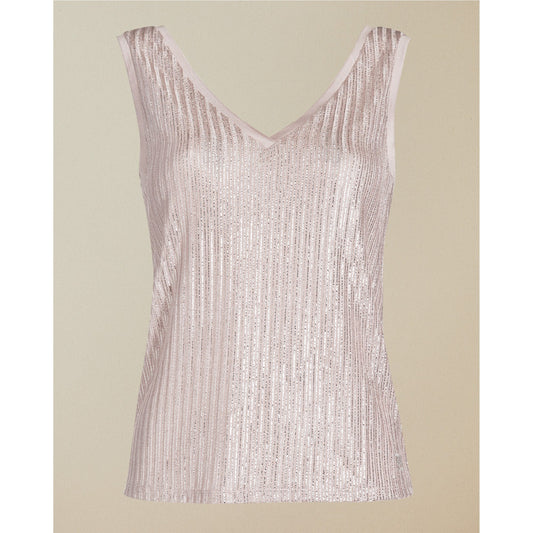 Women Robinee-Lurex Vest - Baby-Pink
