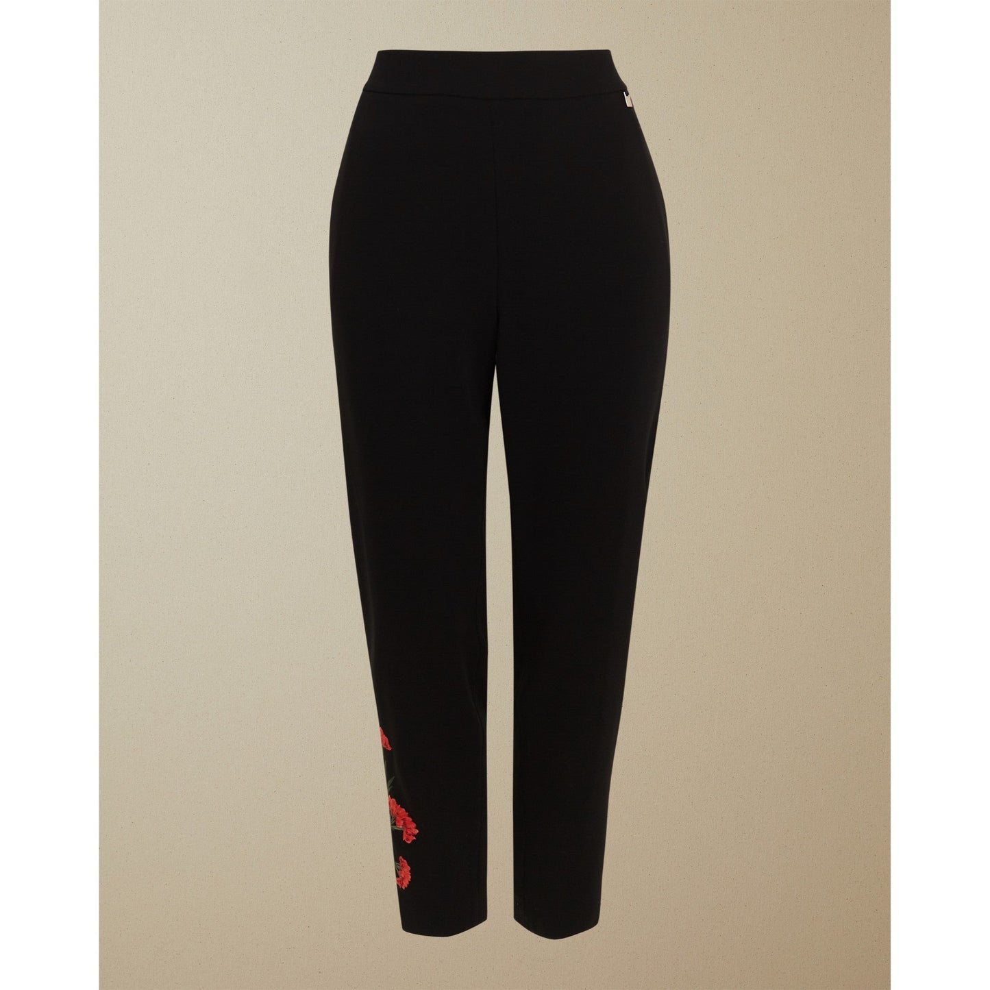 Women Kinalee-Highland Side Stripe Jogger With Embroidery - Black