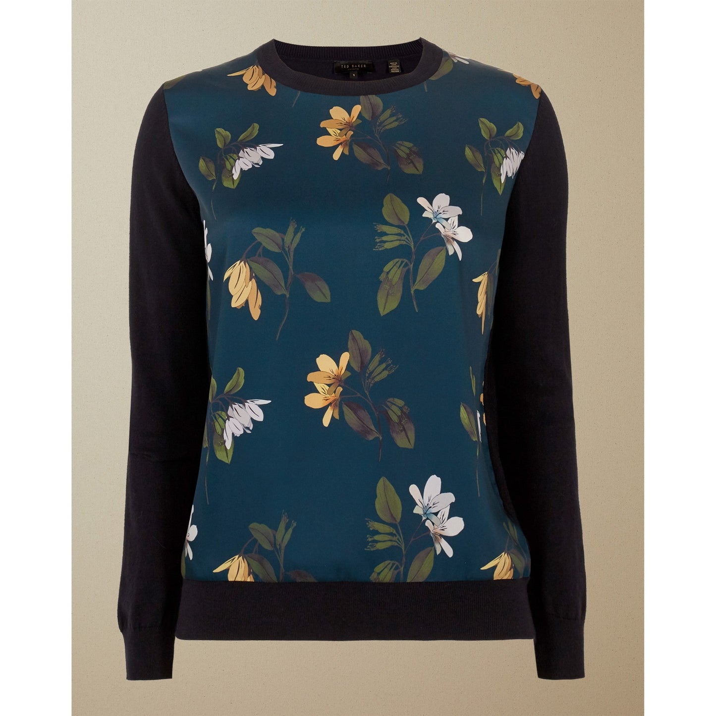 Women Emileiy-Savanna Woven Front Jumper - Dark-Blue