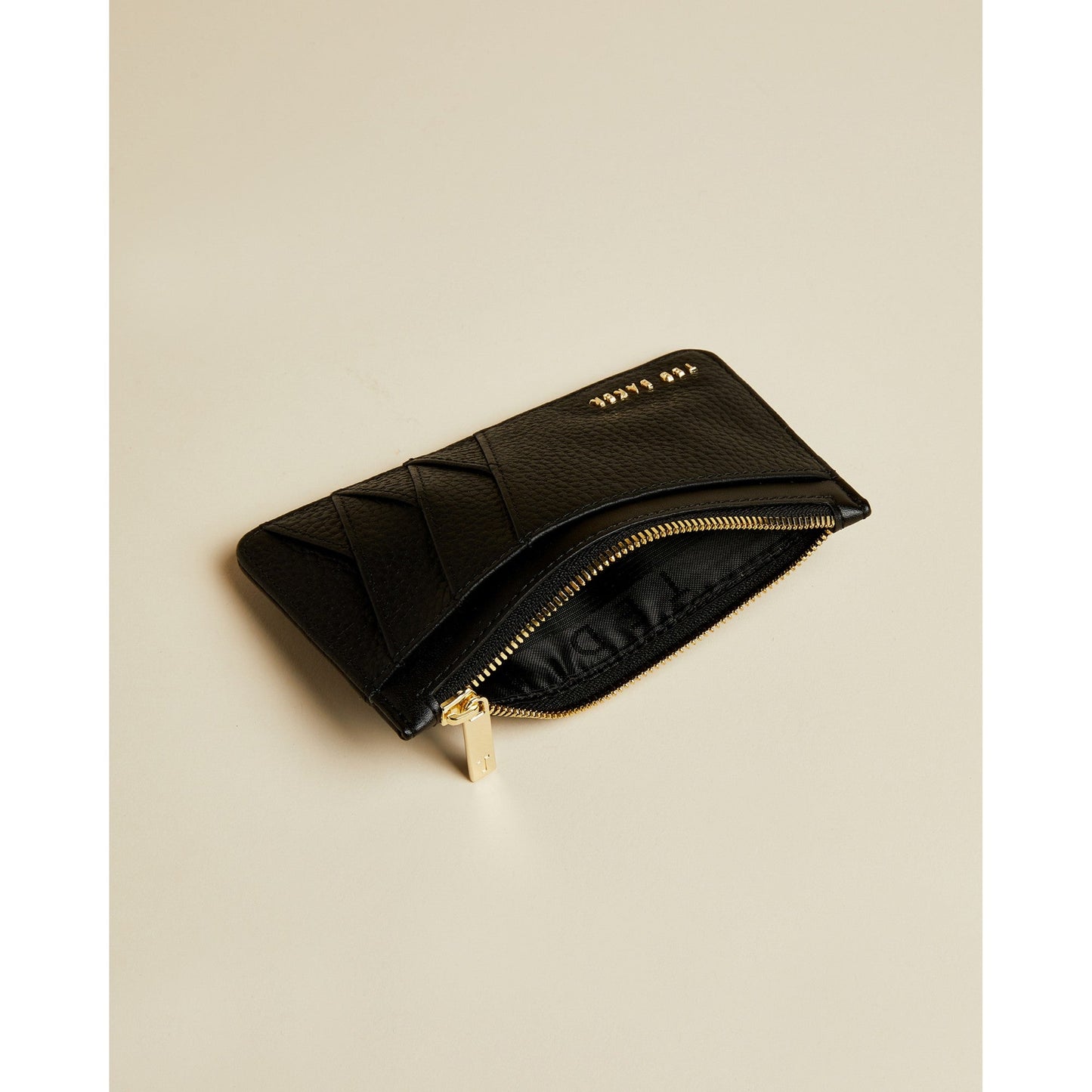 Women Allexaa-Diagonal Zipped Cc Holder - Black