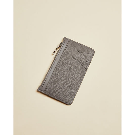 Women Allexaa-Diagonal Zipped Cc Holder - Dark-Grey