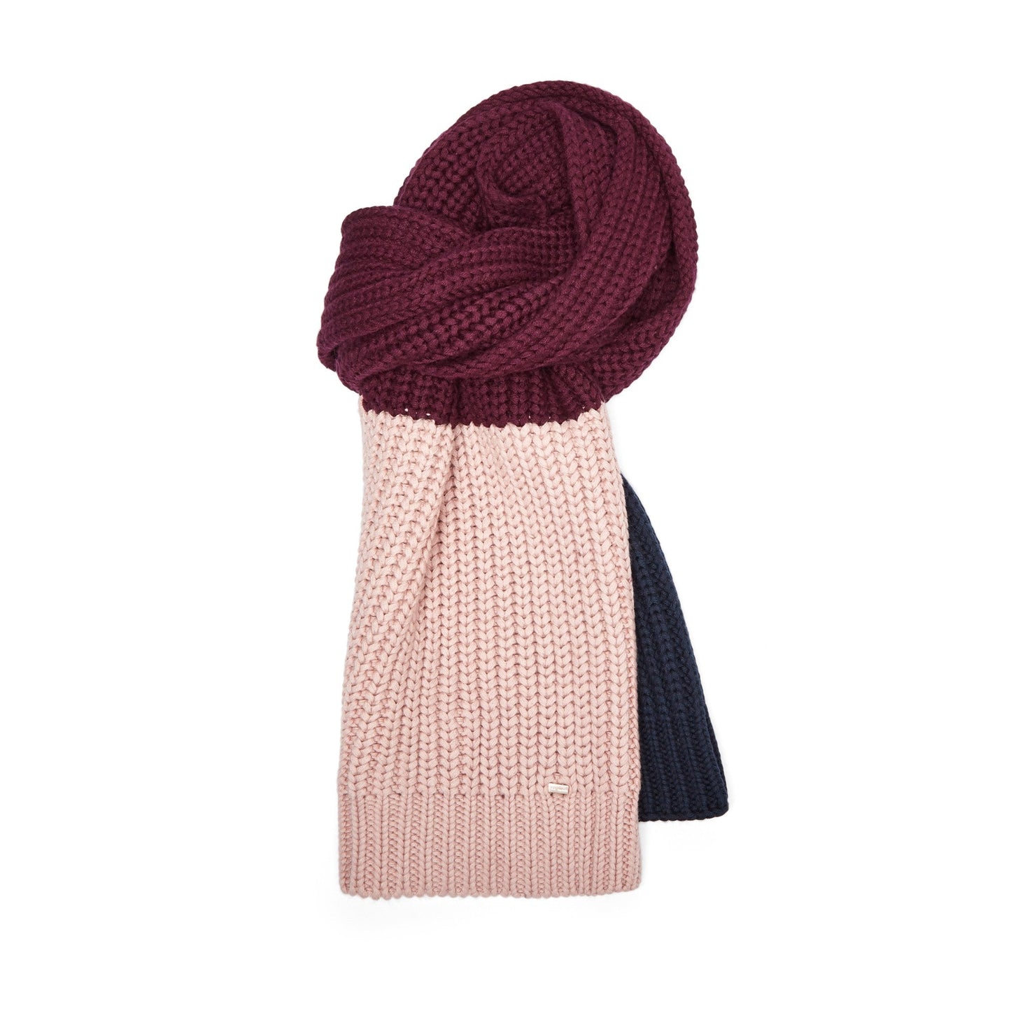 Women Luwezi-Colour Block Scarf - Deep-Purple