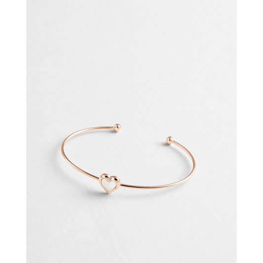 Women Heshra-Tbj2233 Mother Of Pearl Heart  Cuff - Rosegd-Col